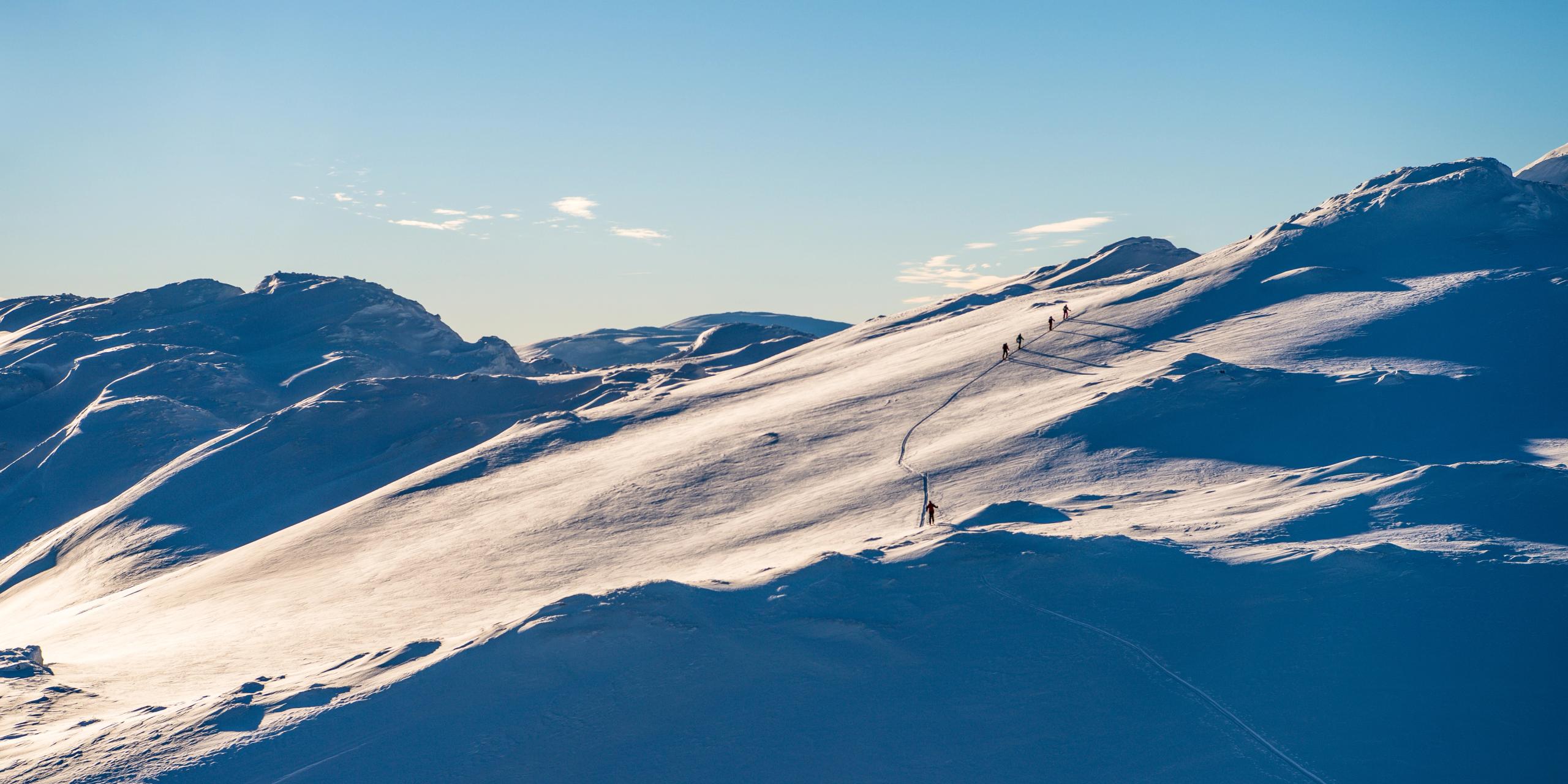 Ski touring at Vatnahalsen