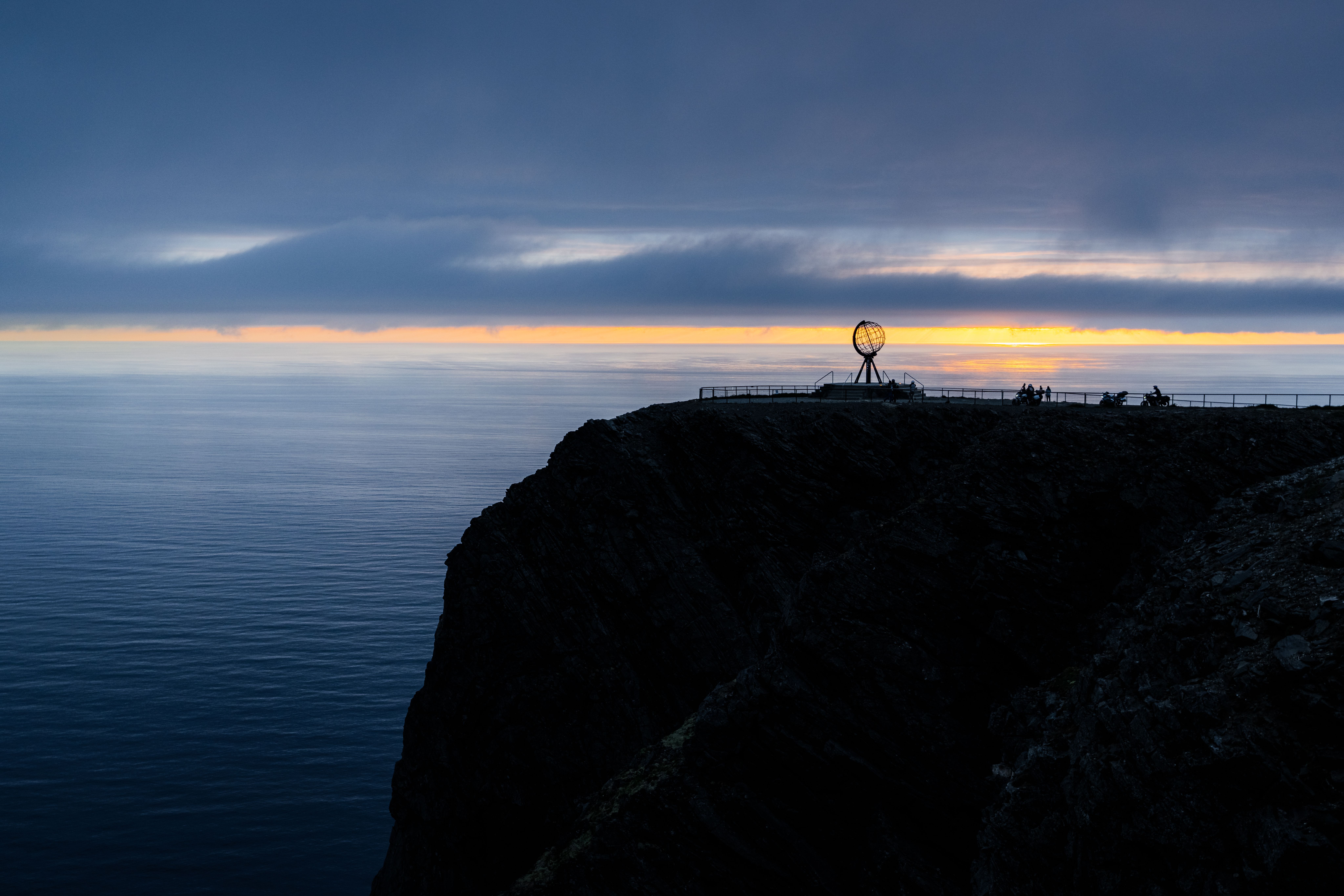A cliff at the very top of Norway.