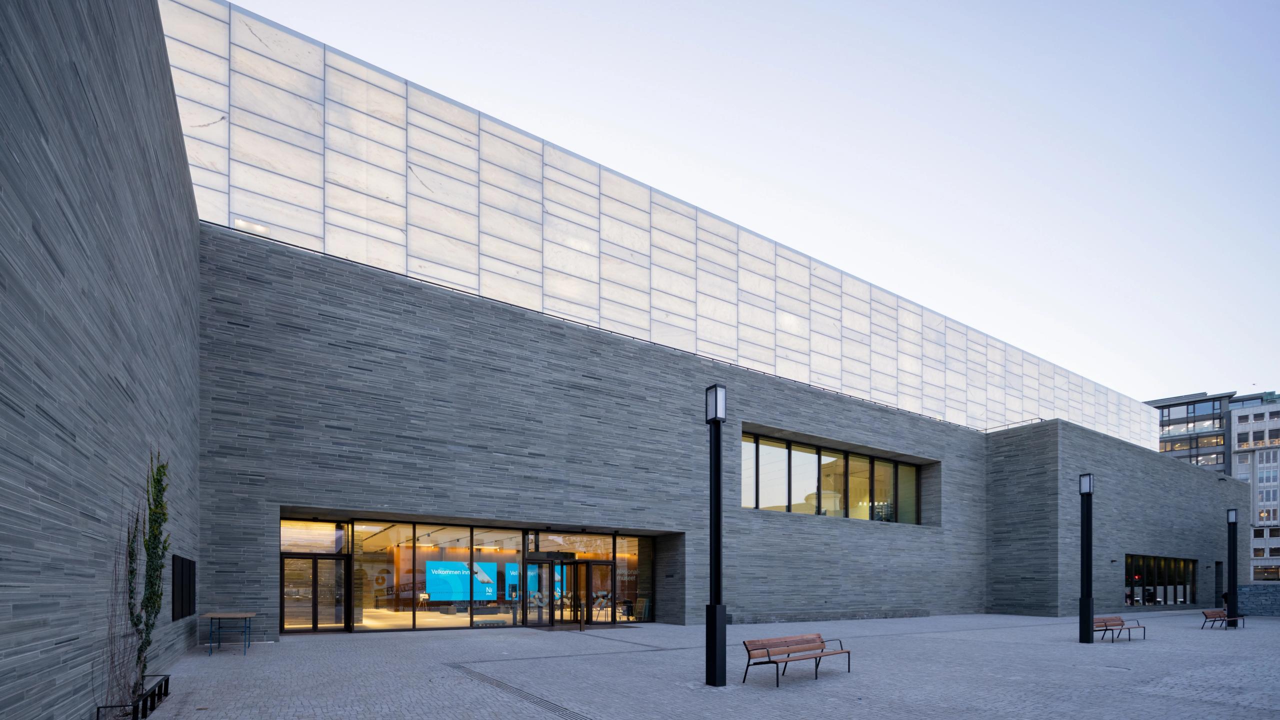 Inngangen til Nationalmuseet i Oslo