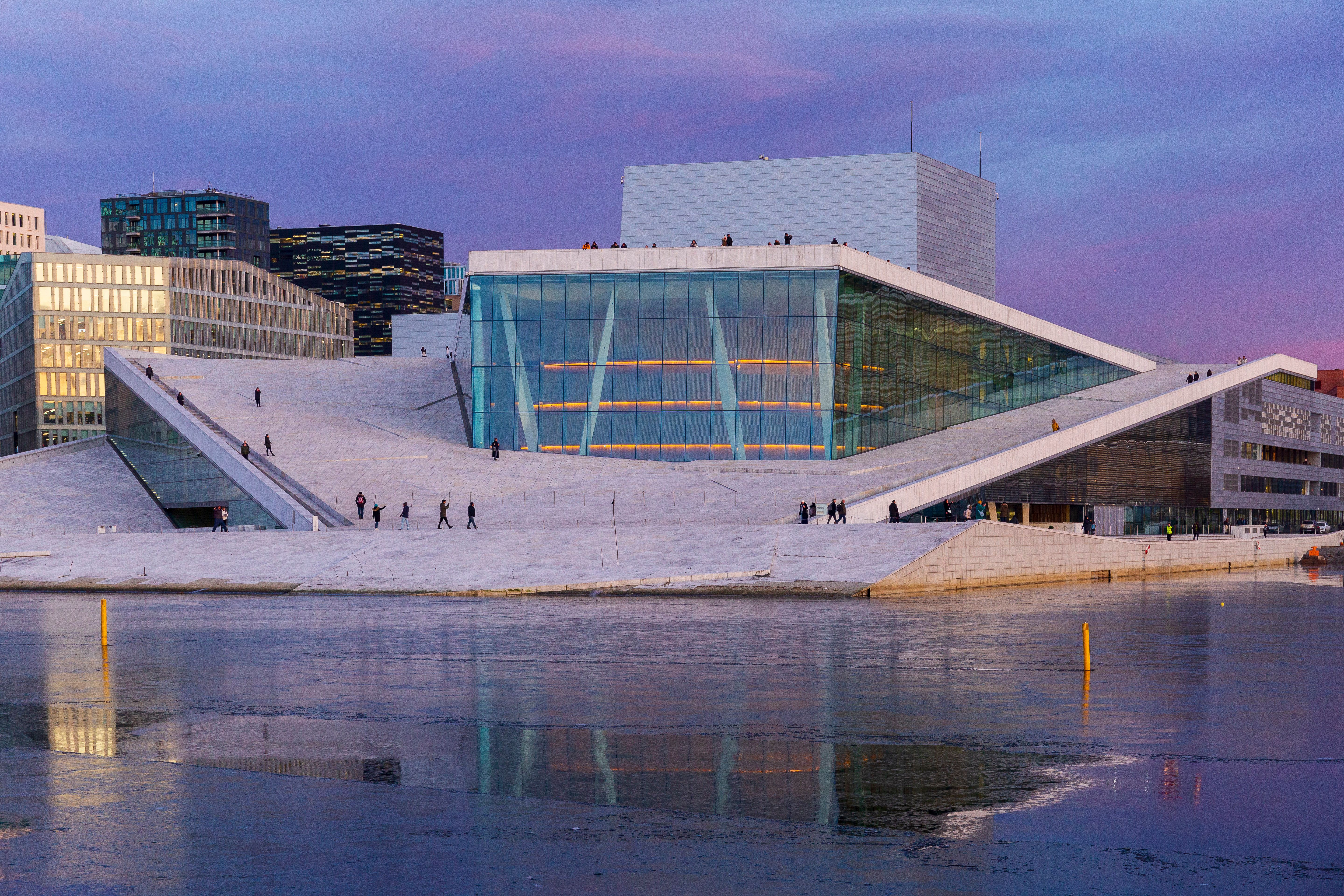 Bjørvika og operahuset i Oslo på Østlandet