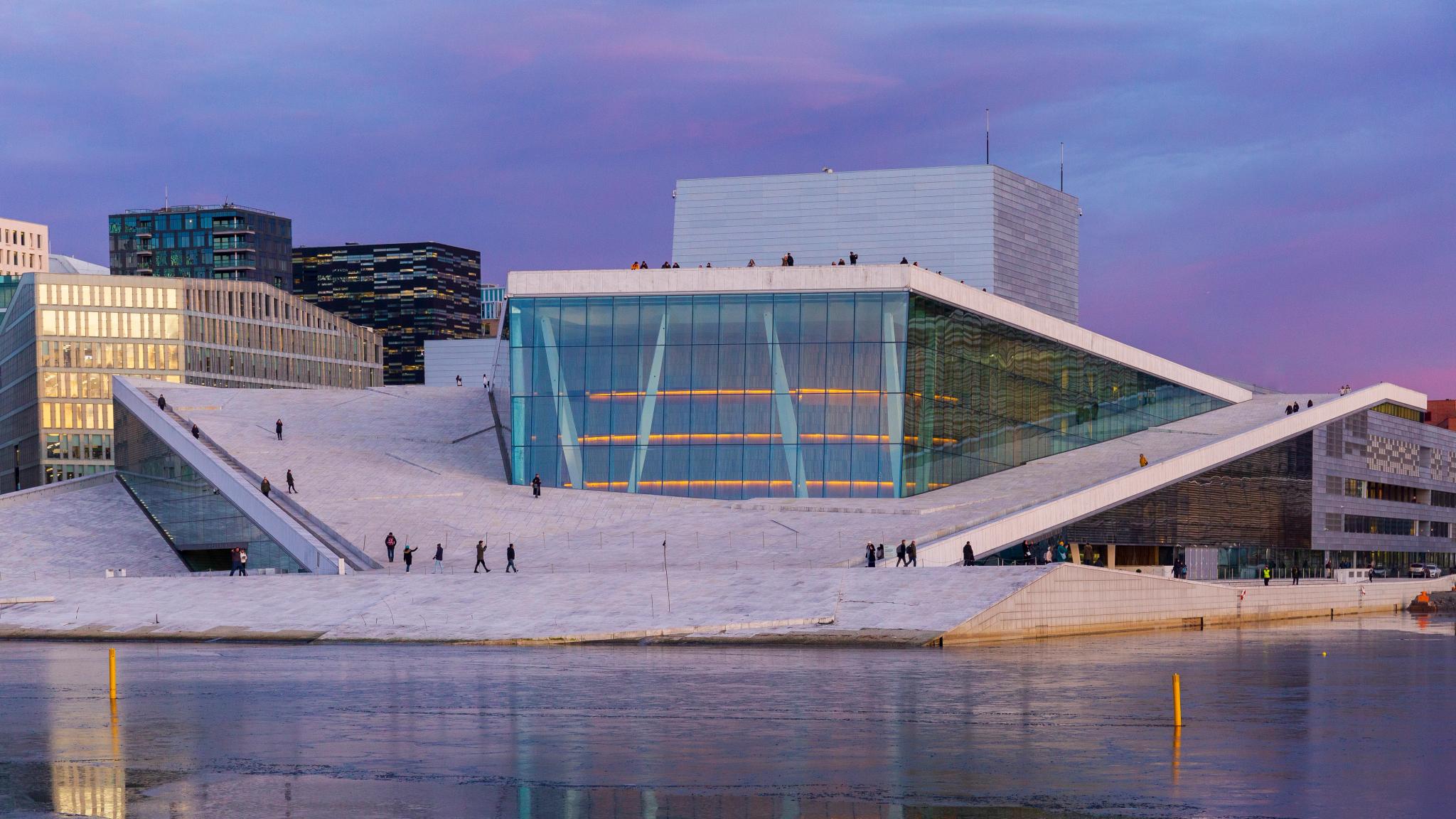 Bjørvika og operahuset i Oslo på Østlandet
