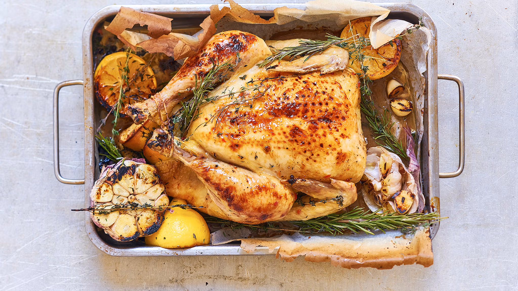 Chicken dinner from the Hovelsrud farm, Eastern Norway.