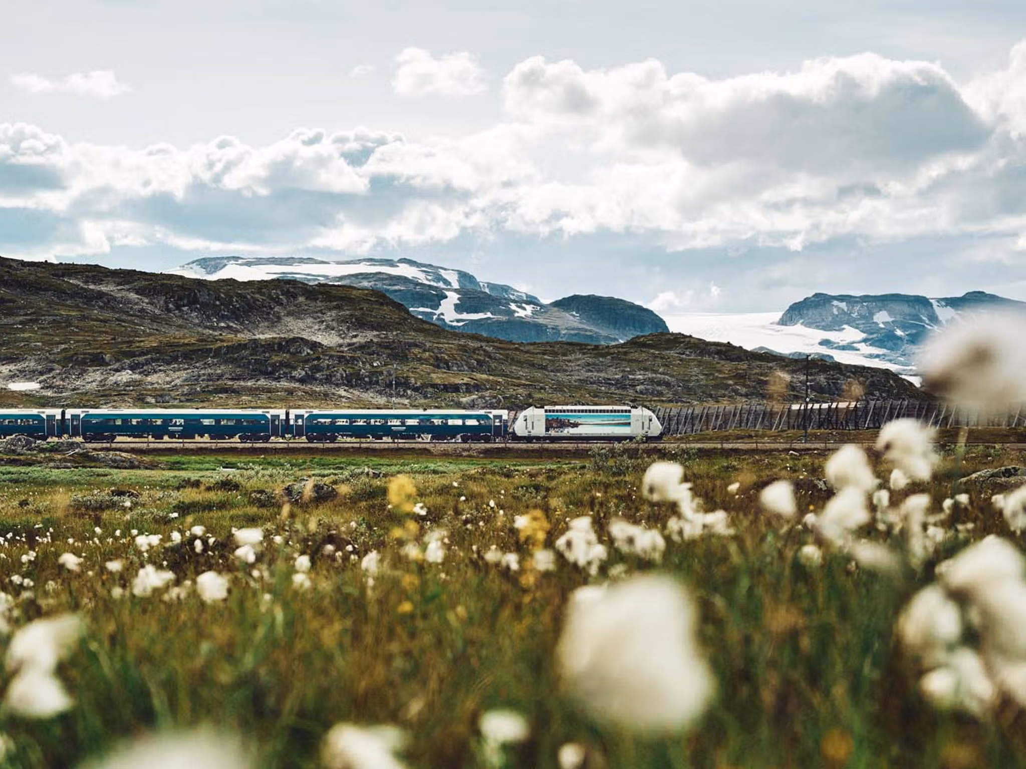The Bergen Railway train