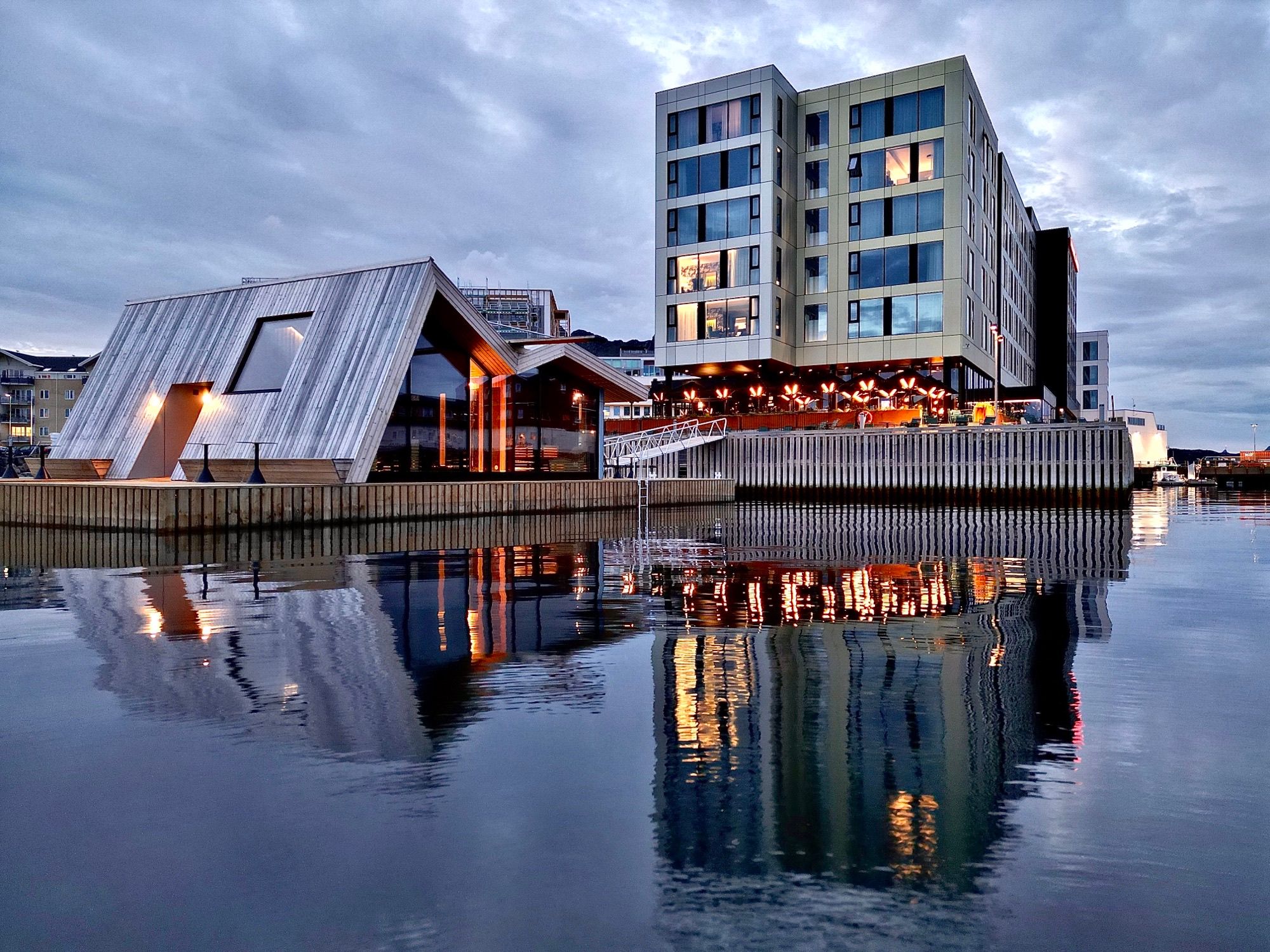 A hotel by the sea