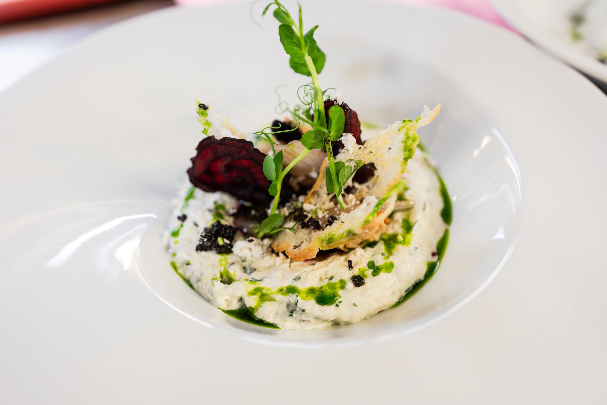 A dish of food at Pilegrimen restaurant.