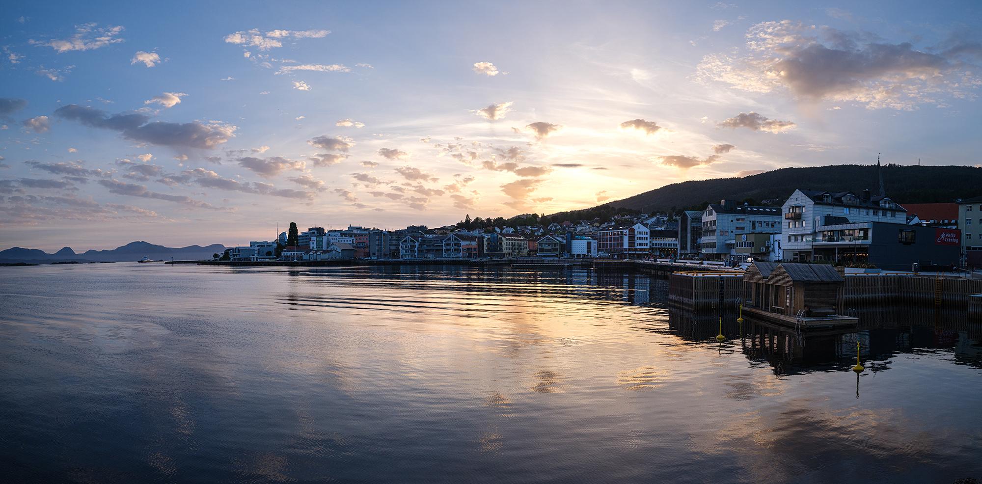 The Seafront in Molde by the sea