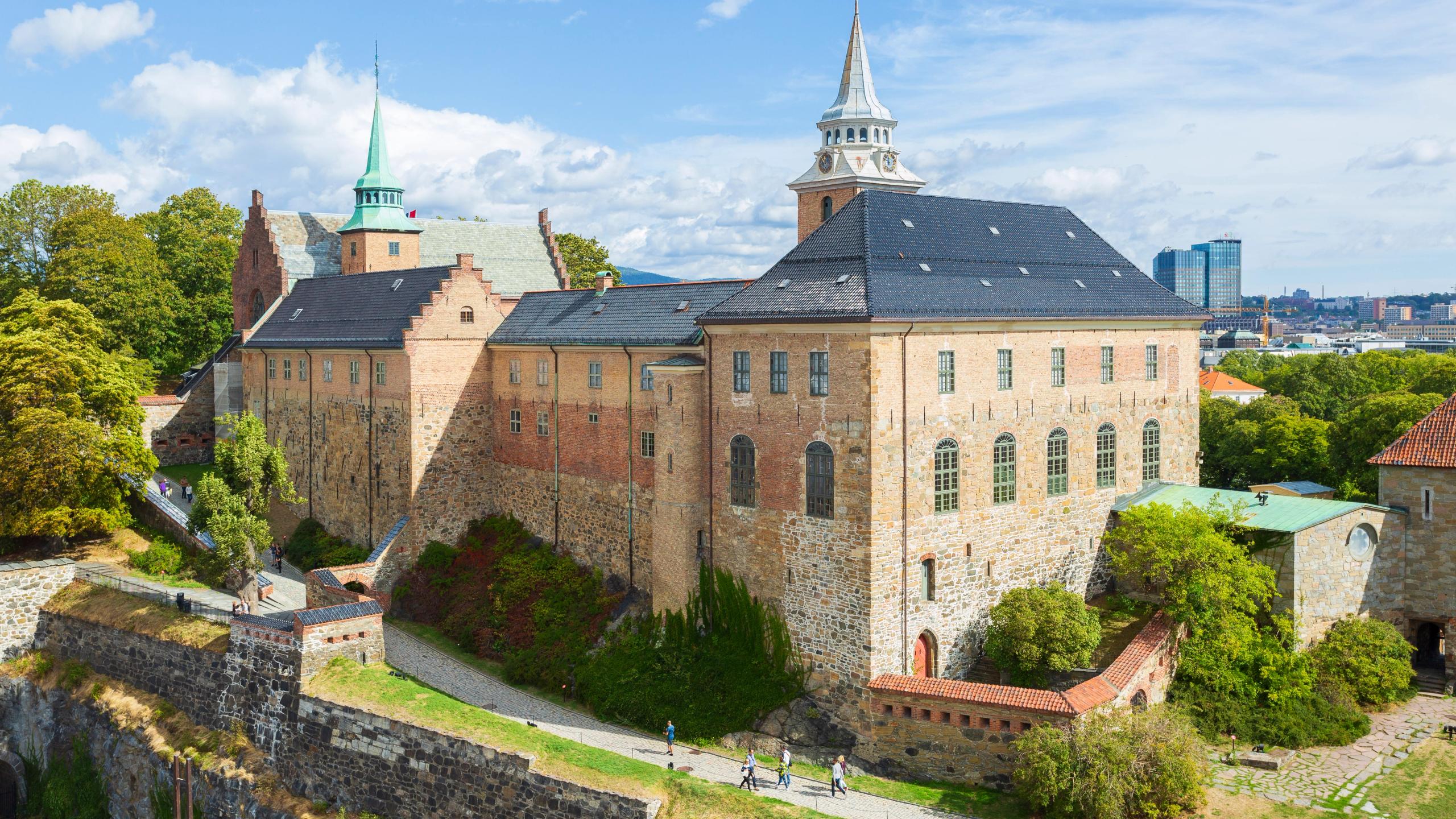 The old Akershus Fortress in Oslo