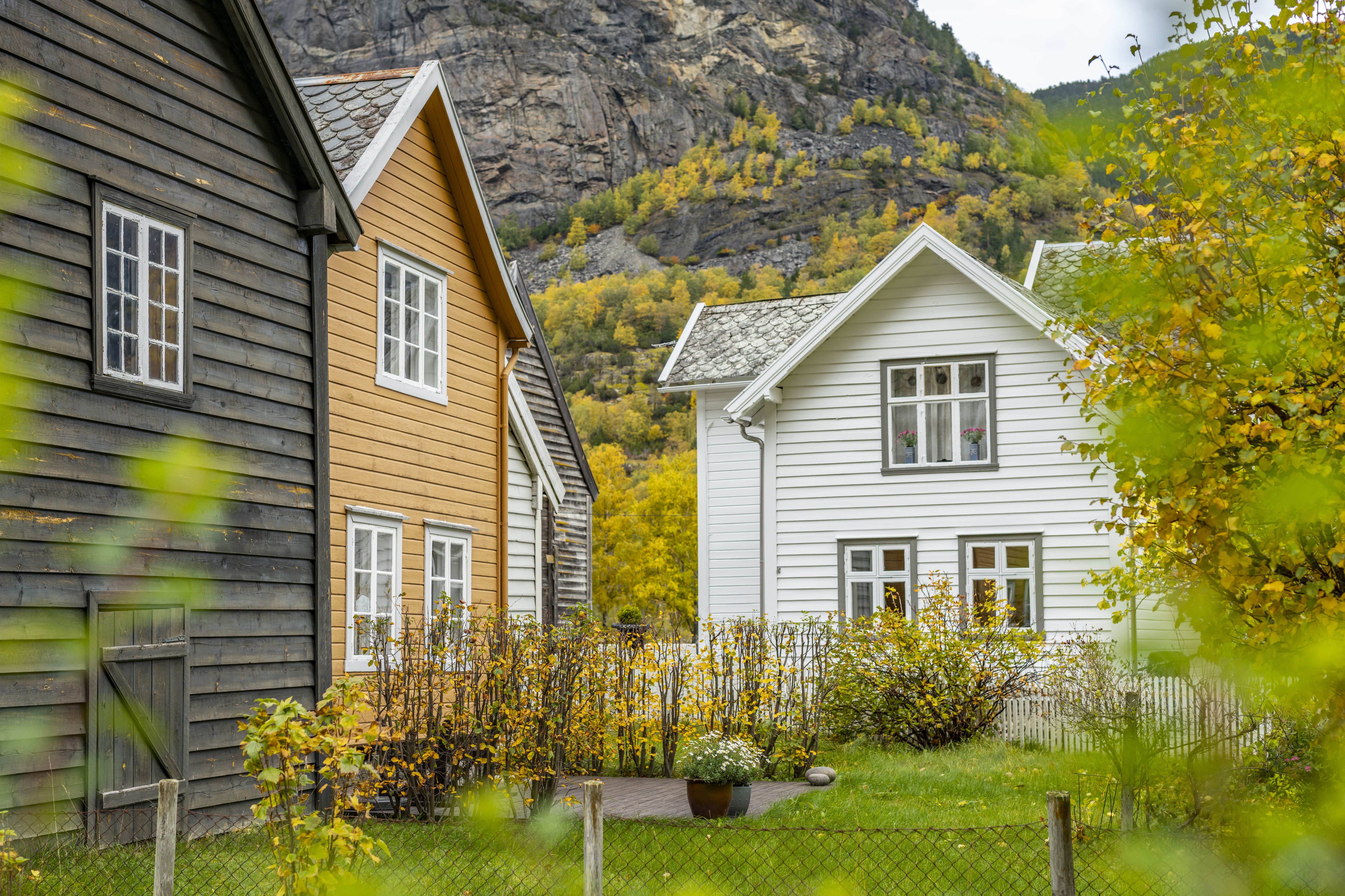 Lærdalsøyri, the marketplace for Indre Sogn, Fjord Norway