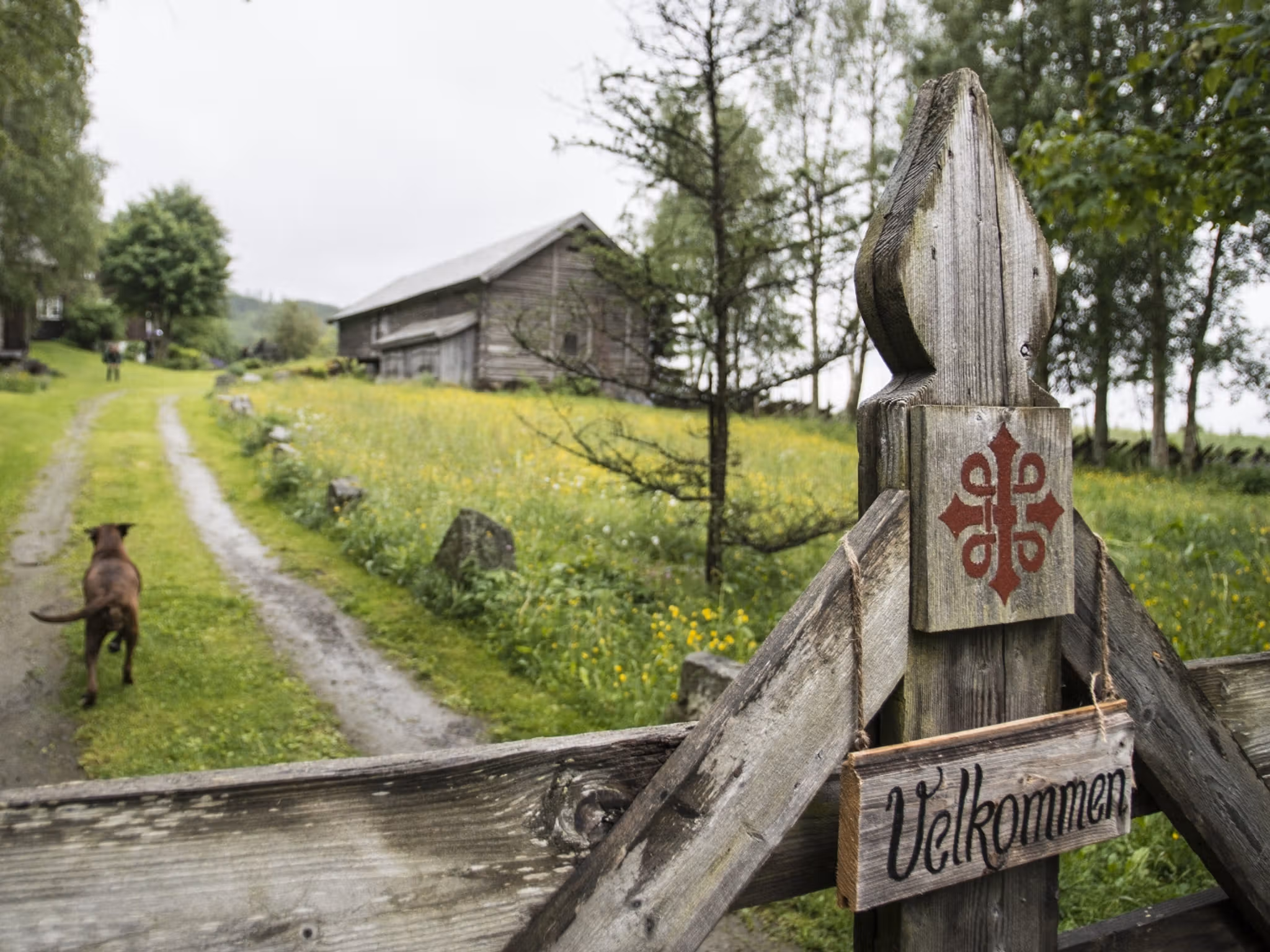 Borkerud pilgrim farm on the St. Olav Ways through Gudbrandsdalen, Eastern Norway
