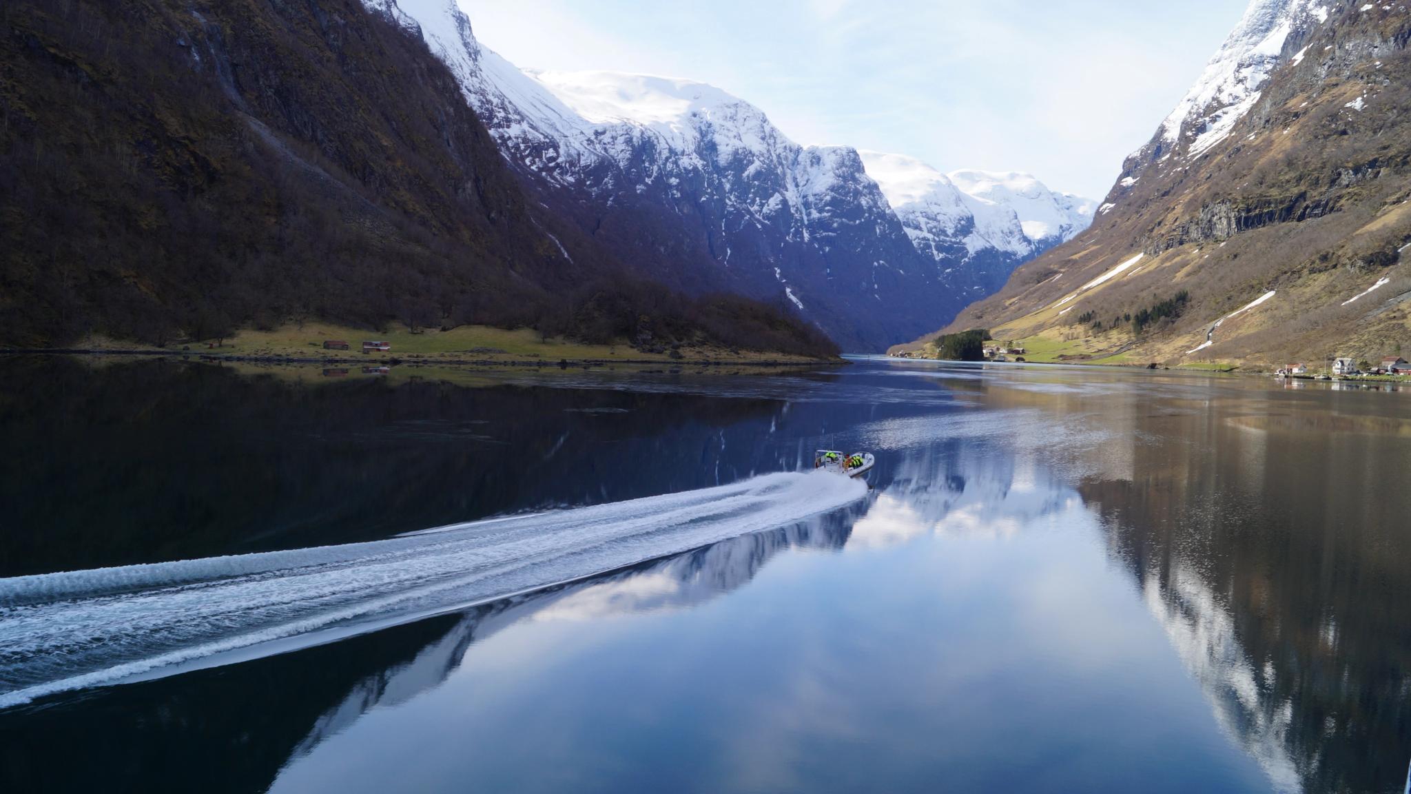 Rib boat on Nærøyfjorden