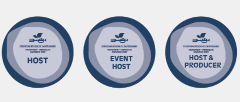 Signs for the European Region of Gastronomy 2022