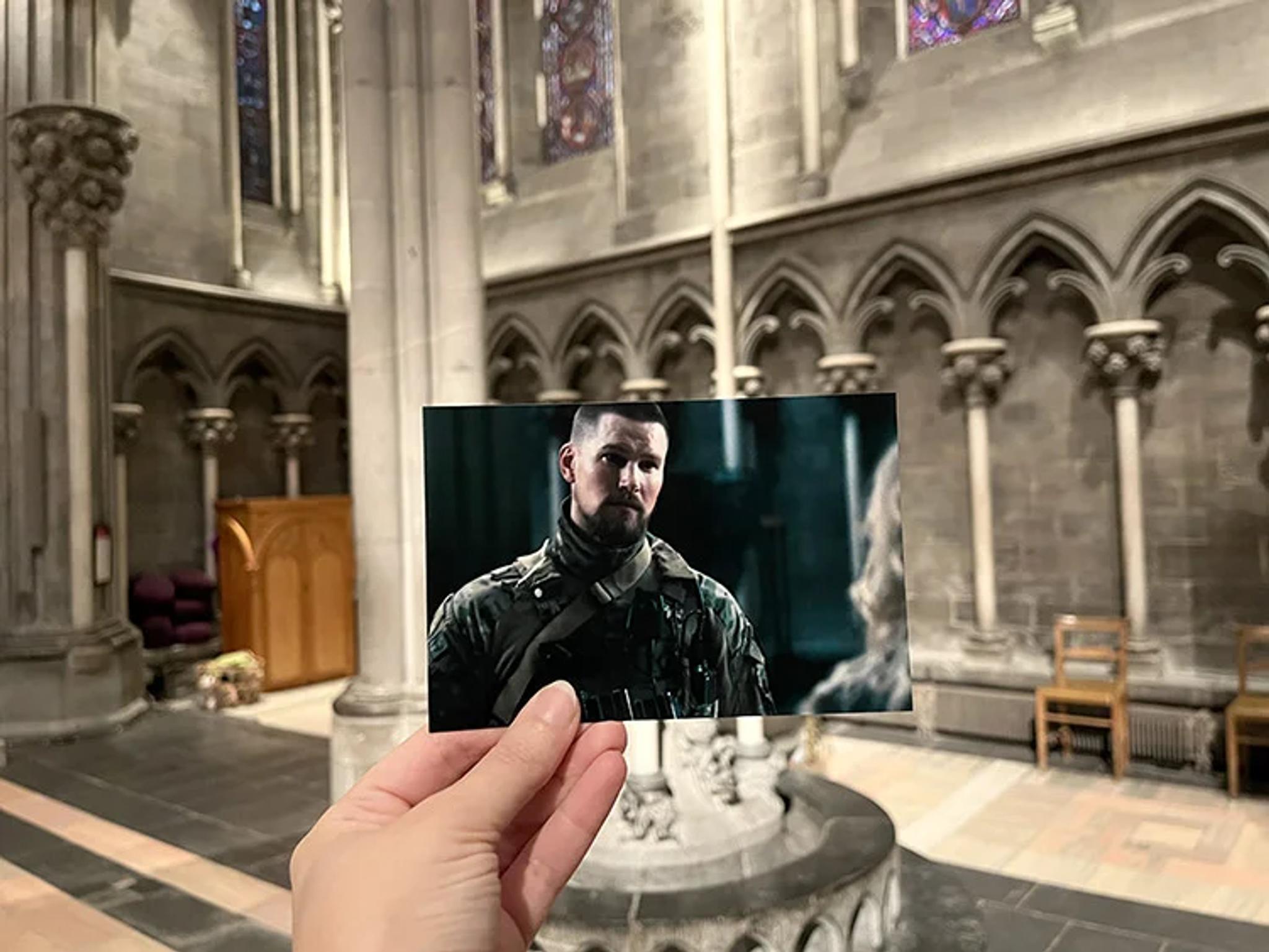 Troll 2 film scene in Nidarosdomen Cathedral, Trondheim