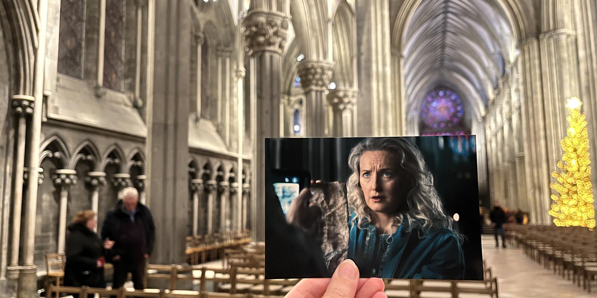 Troll 2 film scene in Nidarosdomen Cathedral, Trondheim