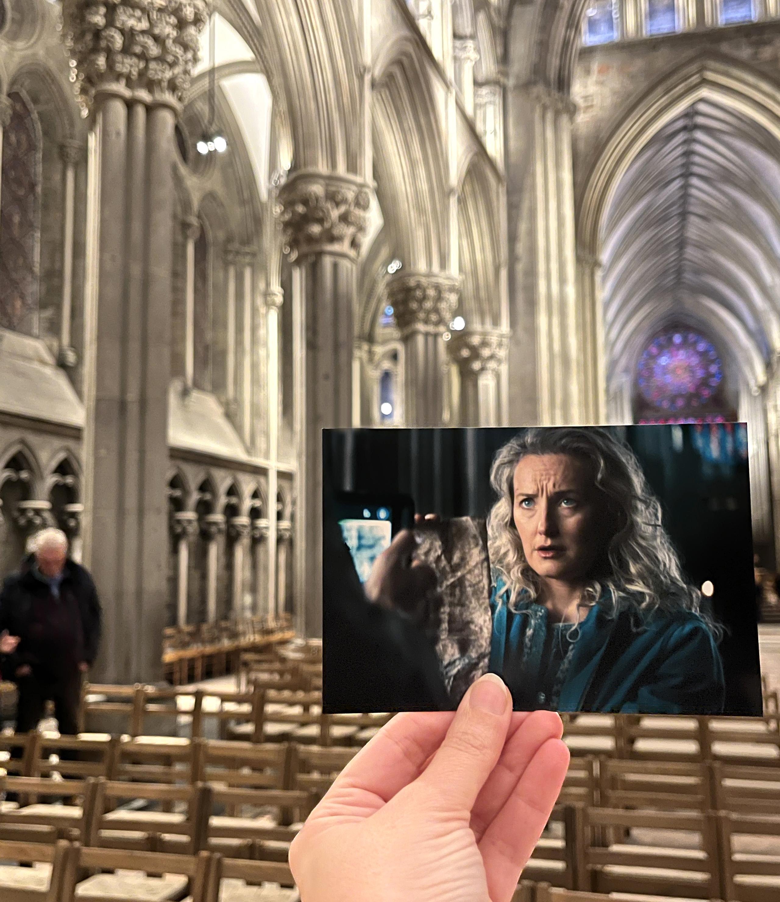 Troll 2 film scene in Nidarosdomen Cathedral, Trondheim