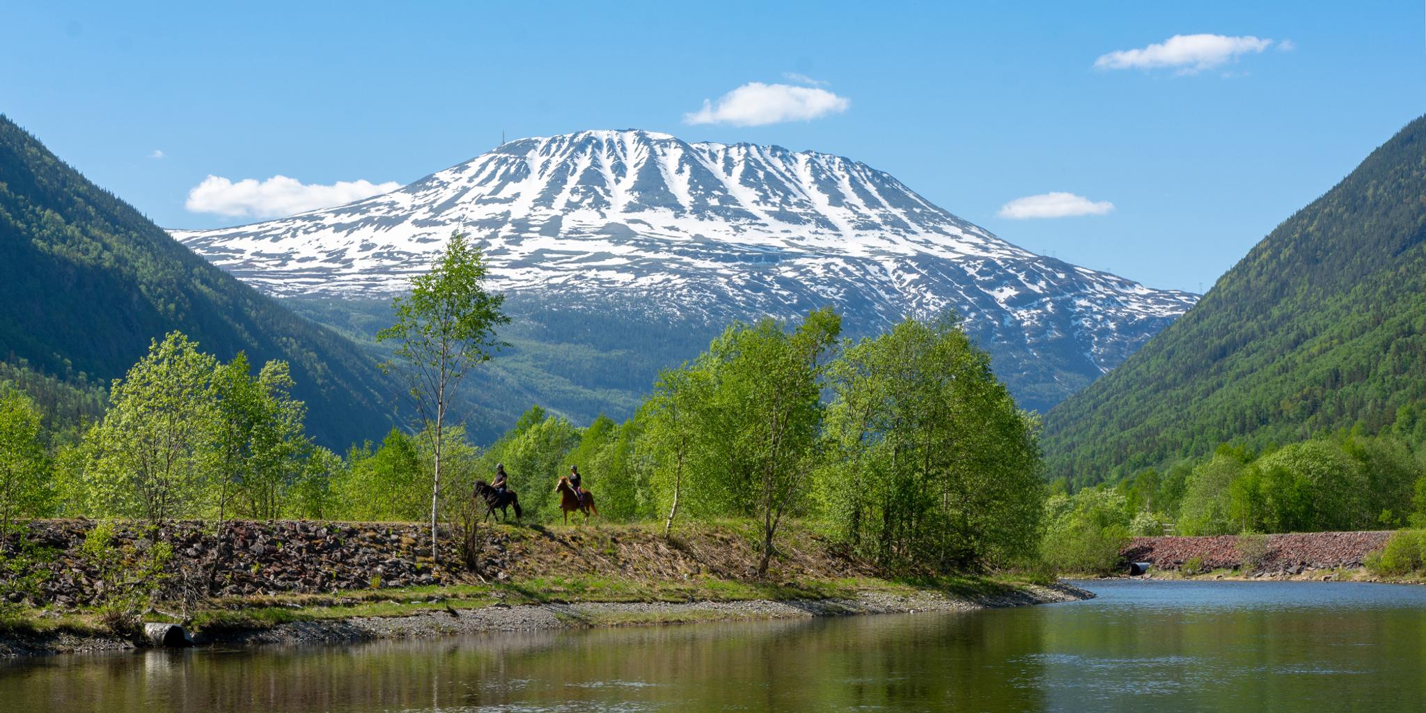 Gaustatoppen i Rjukan i Telemark i regionen Østlandet (östra Norge)