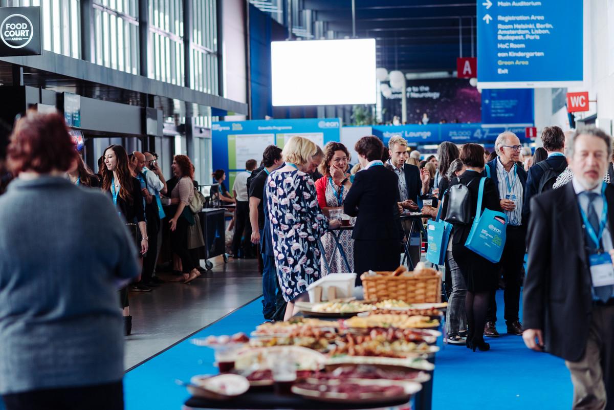 People mingling at the EAN congress in Oslo, Norway