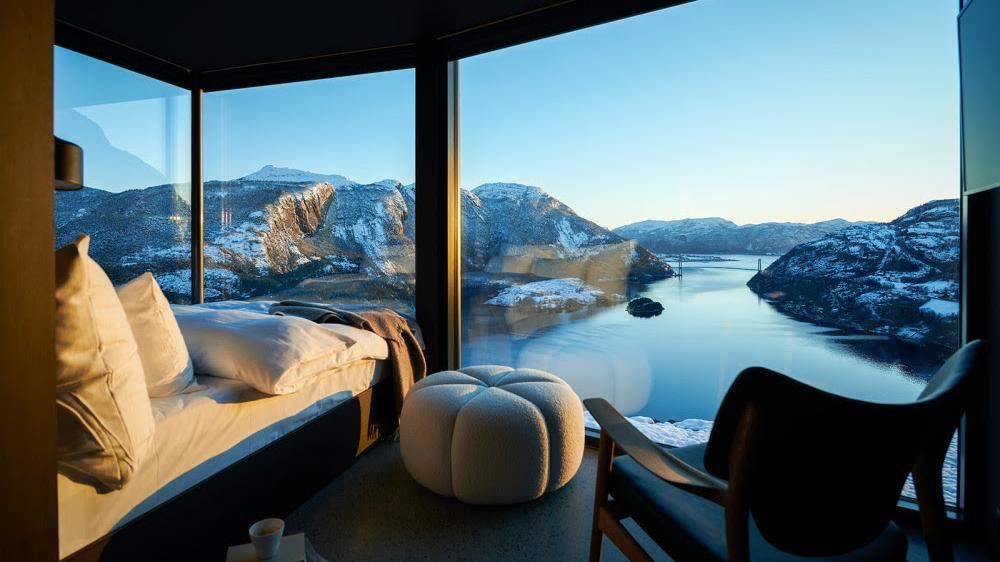 View from a bedroom at The Bolder Starlodge