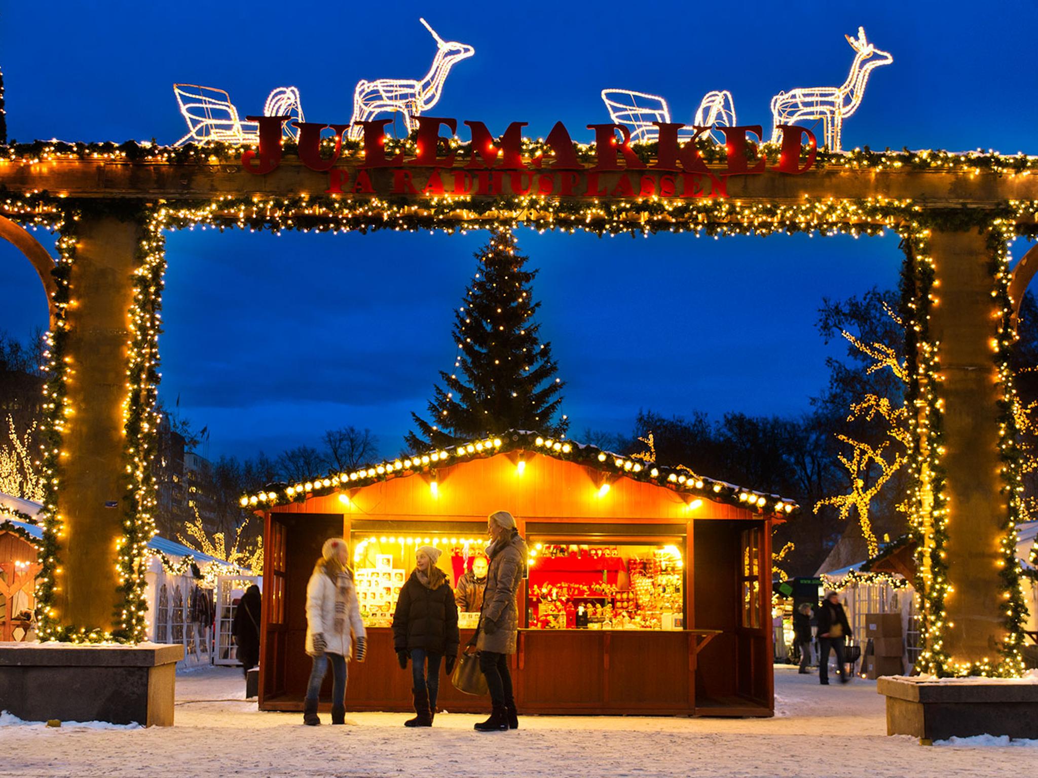 Christmas market in Oslo, Norway