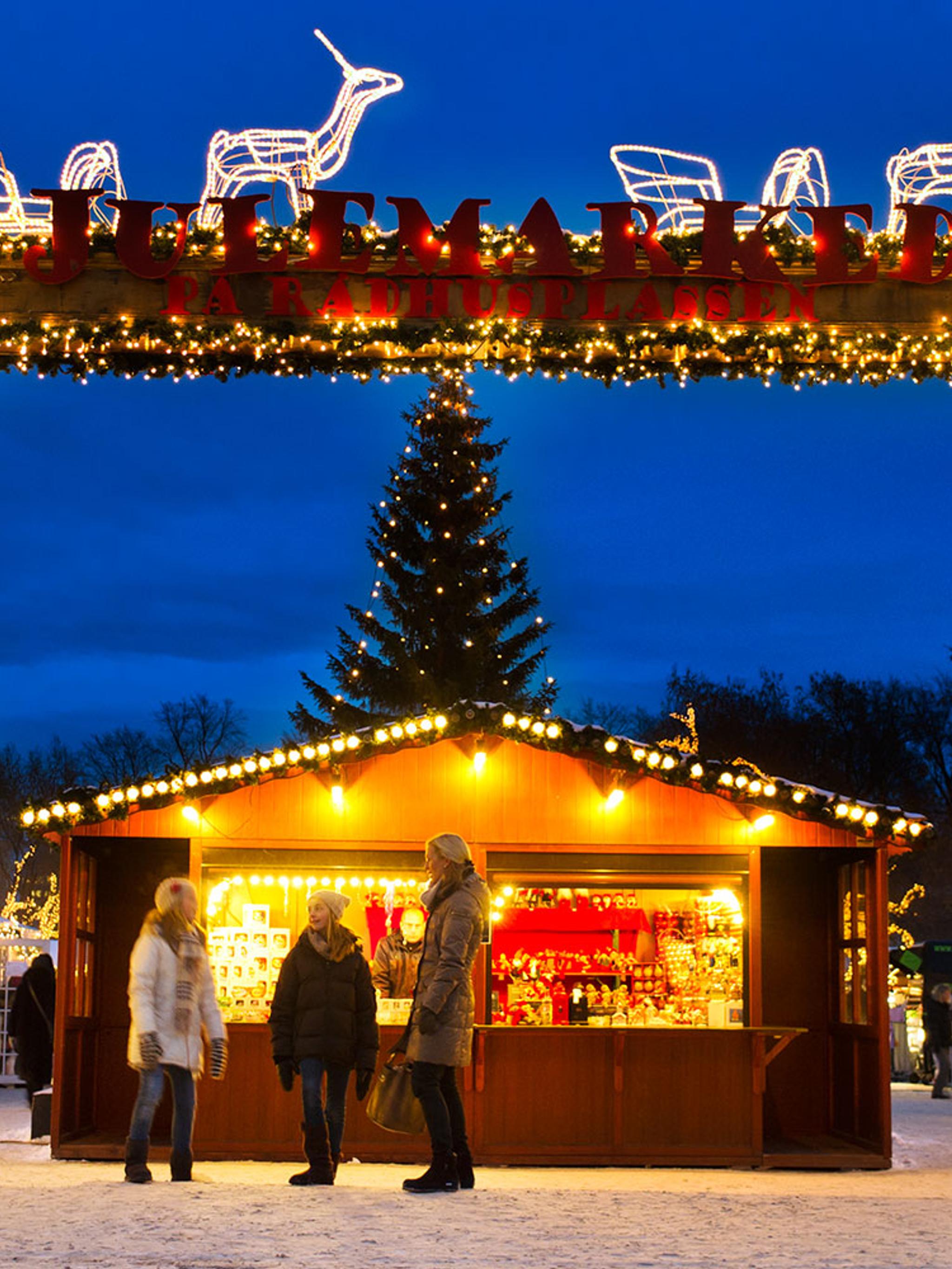 Christmas market in Oslo, Norway