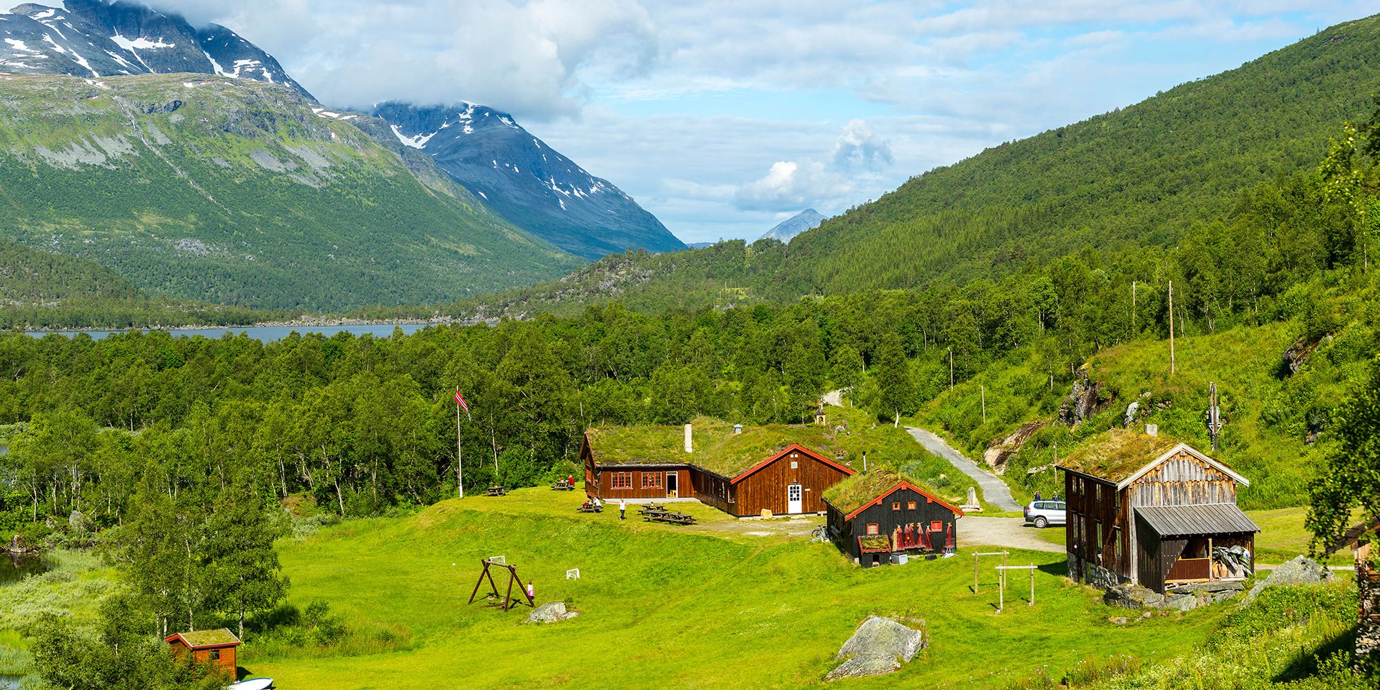 DNT-hytta Innerdalshytta i Trollheimen i Trøndelag