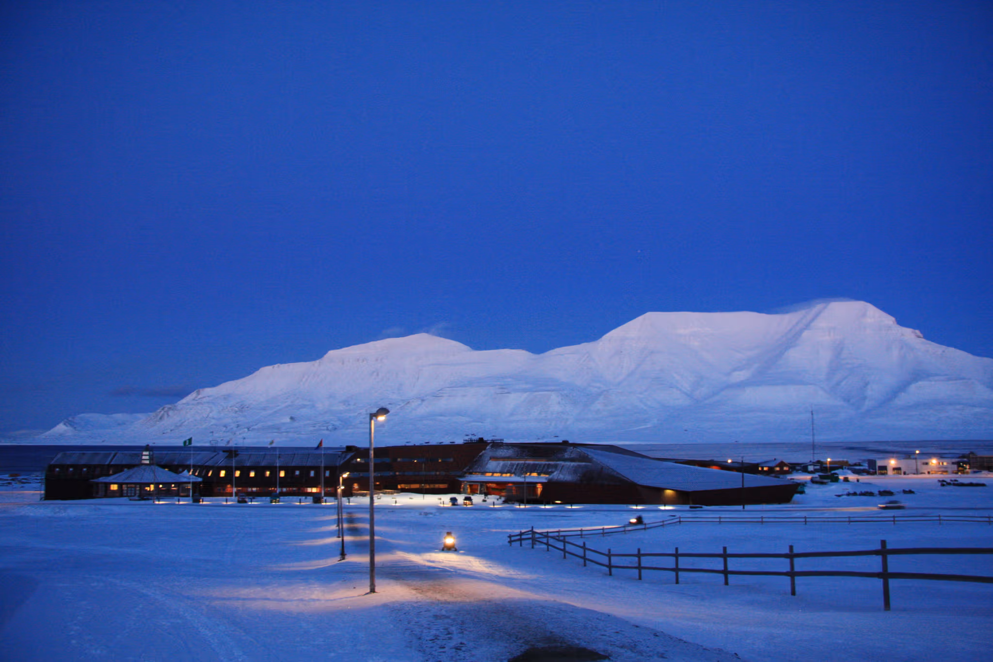 View over Longyearbyen, Svalbard, Norway