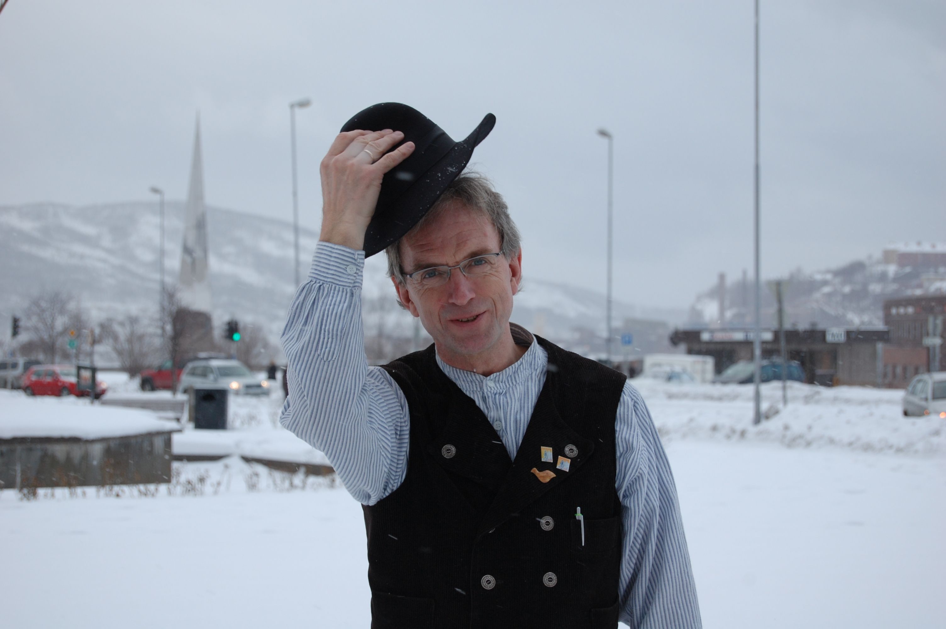 Steingrim Sneve, en lokal historieforteller fra Narvik i Nord-Norge