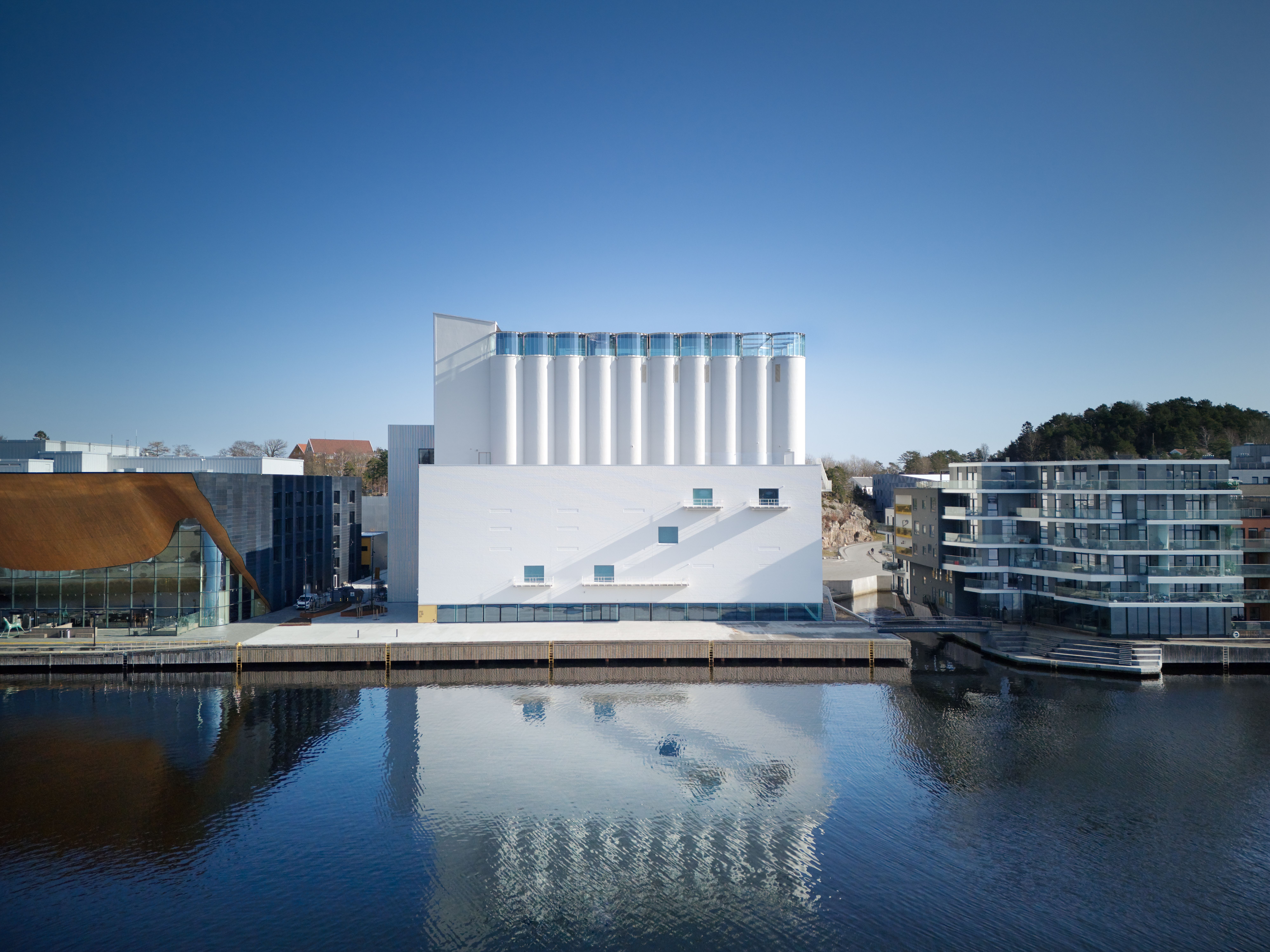 Kunstsilo - The art silo at Odderøya island in Kristiansand, Southern Norway